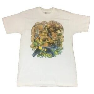 VTG Art Teaze Pirates of the Beach Graphic T-Shirt White Adult Large NWT